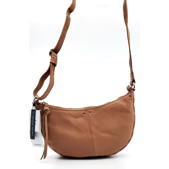 Mango Handbags - New Mango Leather Crossbody Bag $99.00